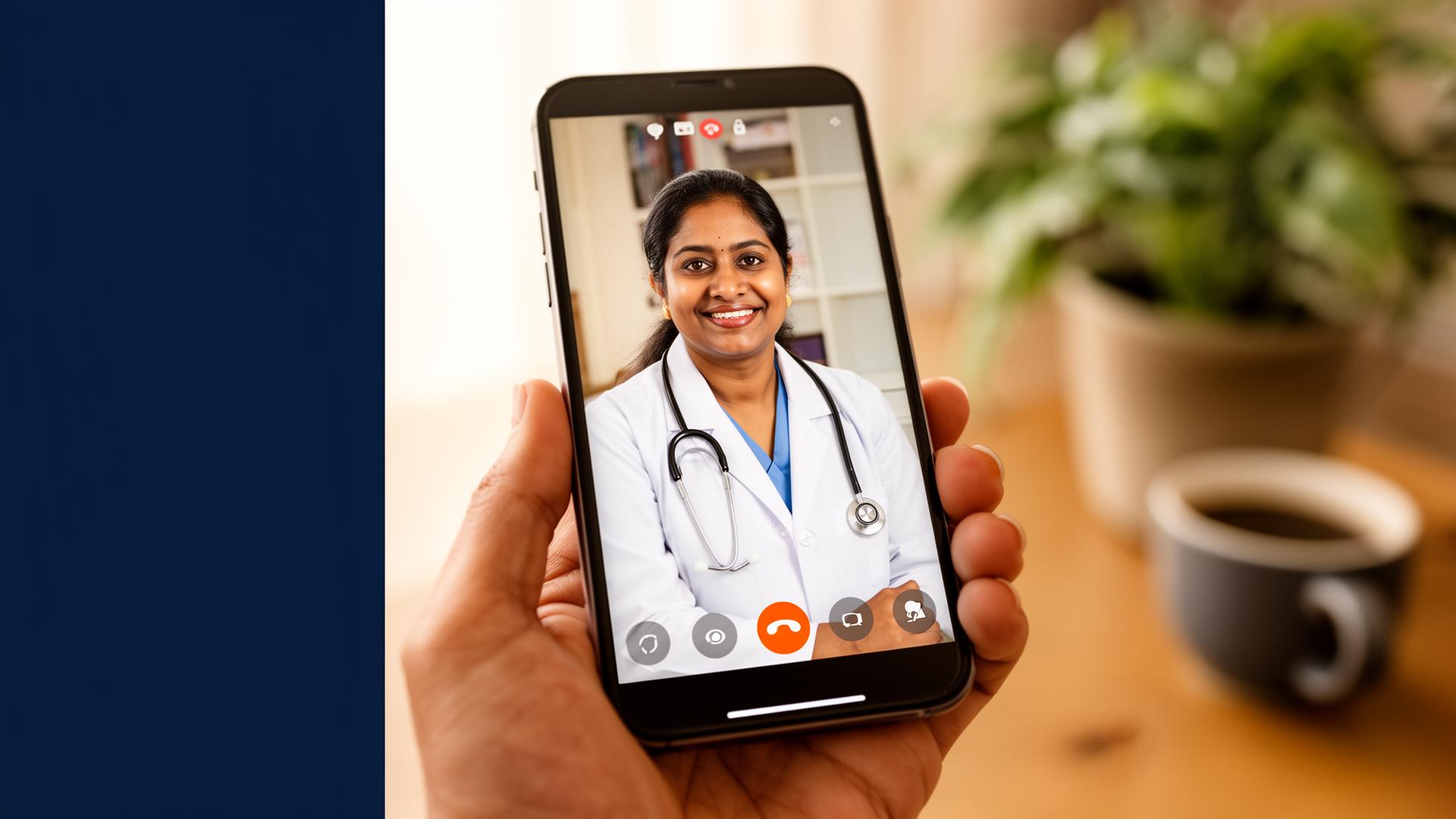 Doctor consultation on phone